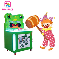 Funspace monnayeur Whack A Mole Frapper Grenouille Machine de jeu pour enfants Grenouille Marteau Arcade Ticket Redemption Machine de jeu à vendre