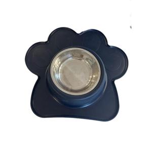 Ciotola a Forma di Zampa per Animali Domestici con Inserto in Acciaio Inox e Base Antiscivolo in Silicone per Cibo e Acqua di Cani e Gatti - Product Image 4