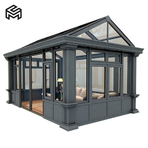 Proveedor de alta calidad <span class=keywords><strong>Solarium</strong></span> Porche cerrado Conservatorio Four Seasons Winter Garden Aluminio Sunroom - Product Image 4