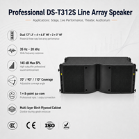 Système audio professionnel à double enceinte colonne trois voies de 12 pouces pour spectacles sur scène, clubs, hôtels et salles polyvalentes