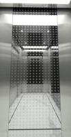 Ascenseur de passagers Fareo FLA-K66 moderne en acier inoxydable sans engrenages à courant alternatif, durable, sûr, installation facile, PVC, pour appartement et centre commercial