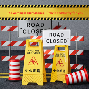 لوحة تحذير أمان صفراء على شكل حرف A بتصميم قابل للطي ومحمول - Product Image 6