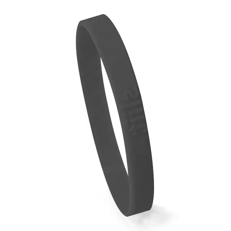 थोक पदोन्नति कस्टम थोक 10mm पतली Wristband 2 रंग 10 15 mm लड़का और लड़की दोस्ती काले सिलिकॉन कंगन