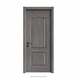 Puerta interior de madera personalizable para la decoración del dormitorio Pantalla de fibra de vidrio blanco anodizado Red Puerta interior de madera de calidad - Product Image 1