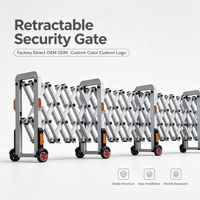 Barrière de sécurité extensible en aluminium XGY, 0,9 m de haut, manuelle, télécommandée, pour le contrôle des foules et la sécurité routière