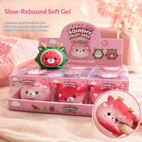 Jouets en silicone souple anti-stress, série Noël, motif cerf, fraise et pastèque, best-sellers