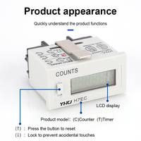 Compteur électronique minuterie accumulateur affichage numérique poinçon minuterie industrielle compteur H7EC-BLM