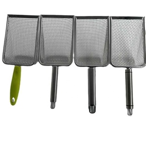 Cuchara de arena para gatos, cuchara de pollo Lutin de acero inoxidable, cuchara de playa con agujero grande, utensilios de limpieza para mascotas, herramientas - Product Image 1