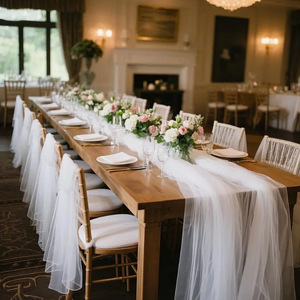 <span class=keywords><strong>ม่าน</strong></span>โปร่งแสงแบบยุโรปสำหรับตกแต่ง<span class=keywords><strong>ฉาก</strong></span>งานแต่งงาน ปรับแต่งได้ ใช้ตกแต่งหลังเก้าอี้ ตกแต่งเพดานงานปาร์ตี้ - Product Image 4