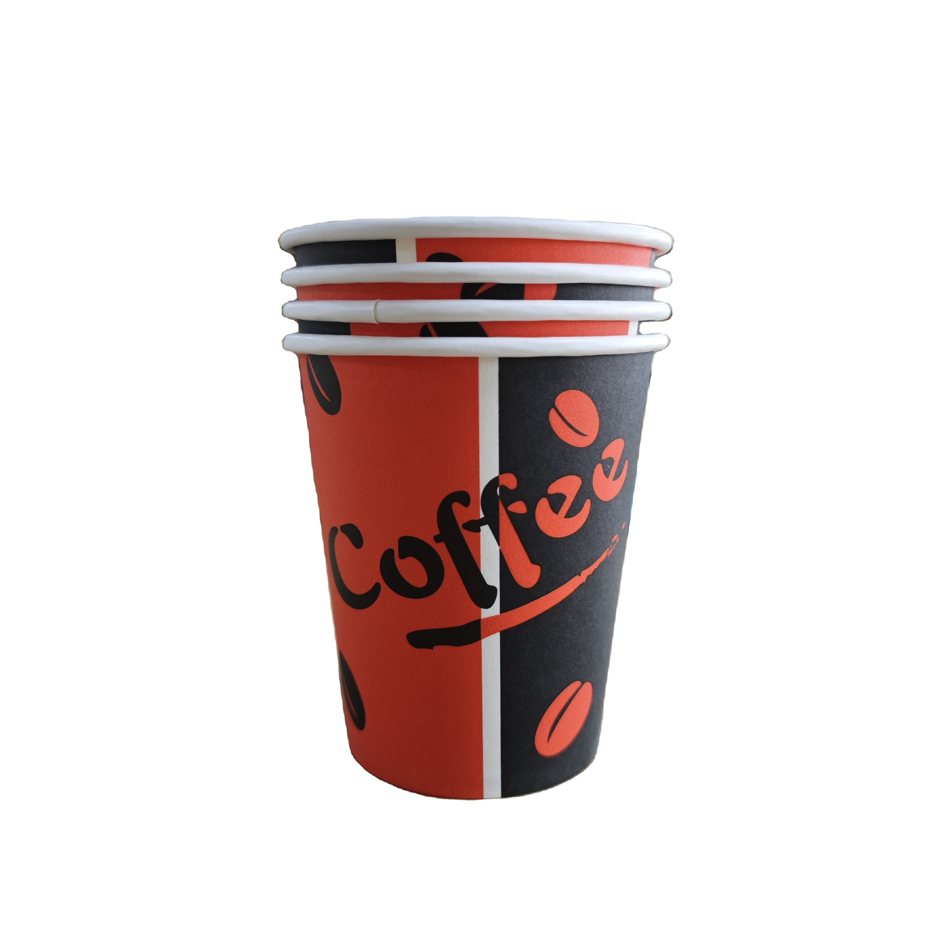 Eco-Friendly Disposable Paper Single Wall Cup for Wholesale Food Packaging Without Handle with Custom Logo