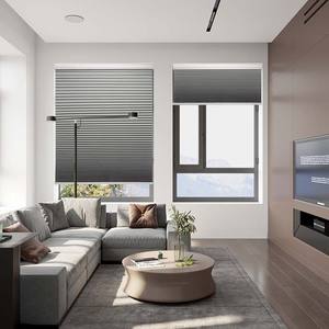 Panel Solar Blanco Persianas Enrollables Automáticas Remoto Vertical Canadá Wifi Smart Manual Motor <span class=keywords><strong>Rodillo</strong></span> de Tela - Product Image 2