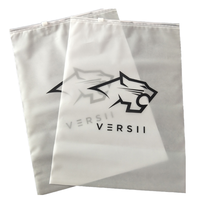 Sac givré personnalisé avec fermeture éclair pour vêtements/maillots de bain, idéal pour l'emballage de t-shirts avec poignée de scellage