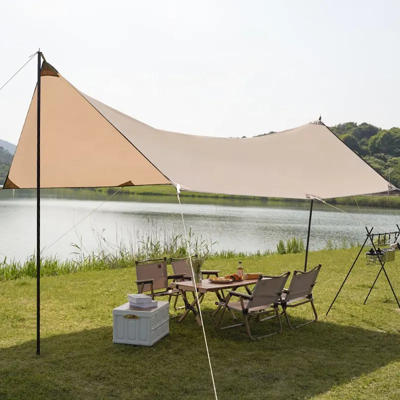 Rainfly yağmur tarp çadır barınak taşınabilir piknik gölge büyük tarp barınak çadır kamp fly sheet