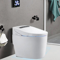 Toilette intelligente moderne de luxe AI WC Horow Bidet flottant Intelligence intelligente avancée Bidet intelligent certifié à distance pour salle de bain