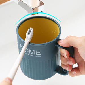 Taza de cepillo minimalista para el hogar, taza de enjuague bucal de plástico grueso, taza de lavado creativa resistente a altas temperaturas - Product Image 5