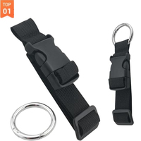 2.5 cm logo personnalisé sangle accessoires de voyage boucle de dégagement réglable sac ceinture à bagages logo personnalisé sangles de bagages en nylon lourd