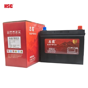 <span class=keywords><strong>Batterie</strong></span> automobile 46B24L 12V 45Ah, <span class=keywords><strong>batterie</strong></span> au plomb acide sèche, 350A CCA pour véhicule de petite cylindrée - Product Image 2