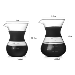 <strong>Manufacturer</strong> High Quality 200ml 400ml Glass Coffee Pot With Stainless Steel Filter - Product Image 6
