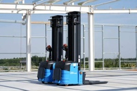 100kg Kleiner Hubstapler Mini-Gabelstapler Selbstladender Gabelstapler Halbelektrischer Stapler mit Lithium-Ionen-Batterie Zero