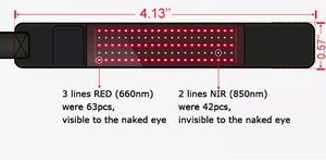 อุปกรณ์ Led สีแดงบำบัดแสง660nm 850nm สีแดงอินฟราเรดนำแสงบำบัดเข็มขัดห่อสำหรับบรรเทาอาการปวดคอ - Product Image 5