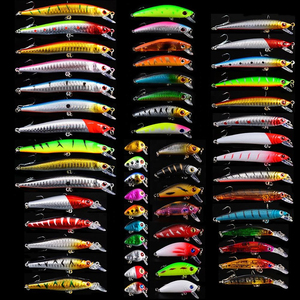 56pcs Artificial <b>Fishing</b> Lures Minnow Hard Bass Bait <b>Floating</b> Carp Lure Kits Fish Bait Set - Product Image 3