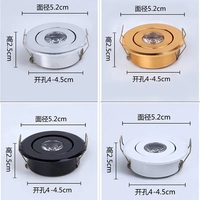 Vente en gros Spot Plafonnier 3W DC 12V 24V LED Mini Celling Downlight DJ DIY Shole Taille 40-45mm Cabinet Encastré Panneau lumineux