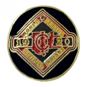 Cincin Kejuaraan Seri Dunia 1920 <span class=keywords><strong>Cleveland</strong></span> <span class=keywords><strong>Indians</strong></span> MLB, Perhiasan Olahraga Modis Berlapis Emas 18K dari Paduan Logam - Product Image 1