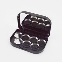 Nouveautés Palettes de fard à paupières magnétiques PCR Palette de pigments de fard à paupières vide casseroles rechargeables étui compact magnétique étain rond