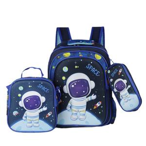 新入荷 16インチ 3ピース ハードシェル キッズリュックサック、キュートでスタイリッシュ、ユニセックス カートゥーンリュックサック - Product Image 2