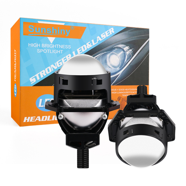 S3 3inch LED Headlight 10000LM 65W with Big Projector for Brighter and Clearer Lighting Non-destructive Mounting Quick Start