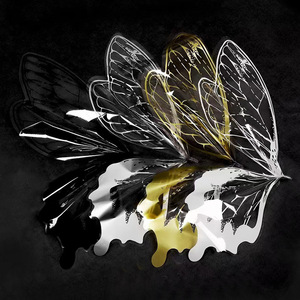 New pha lê Bướm hoa giấy gói không thấm nước trong suốt đặc sản giấy với màu đỏ cánh bướm Giấy bóng kính - Product Image 6