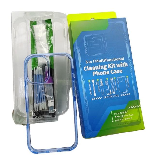 iPhone 16 Cleaning Kit Microfiber Swab Screen Spray and Case with Rubber Cleaner