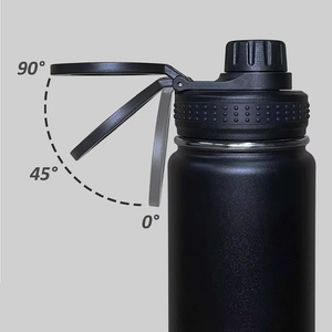 Bouteille d'eau magnétique avec support pour téléphone, 25 oz, thermos en acier inoxydable isolé sous vide avec couvercle à boucle compatible MagSafe pour la salle de sport - Product Image 4