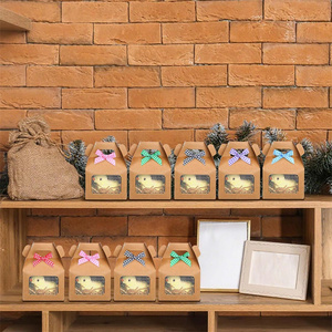 Scatole Regalo a Forma di <span class=keywords><strong>Pulcino</strong></span> per Pasqua, Scatole Pieghevoli a Tema Fattoria, Decorazioni per Feste di Compleanno e Adozione di Pulcini - Product Image 2