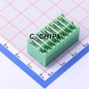 KF2EDGKRH-3.5-2*8P Plug-in Terminal Block Bent Lead Through Hole,P=3.5mm Board-to-Board / Socket - Closed 2x8P 3.5mm Green - Product Image 2
