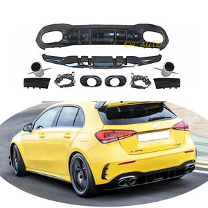 Parachoques trasero labio A45 diseño difusor trasero para Mercedes Benz A CLASS W177 Sport hatchback 2019 <span class=keywords><strong>2020</strong></span> + <span class=keywords><strong>A180</strong></span> A200 A250 - Product Image 2