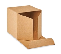 Emballage de boîte de carte bon marché de papier kraft blanc d'expédition facile à plier personnalisé en gros pour les petites entreprises