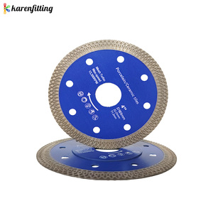 Lame de scie diamantée de qualité industrielle 115/125 mm, revêtement Ti, pour carrelage en porcelaine/céramique, coupe à sec/humide, presse à chaud, pour meuleuse d'angle - Product Image 6