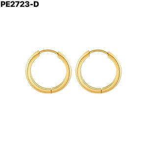 Amy Amy <b>Hoop</b> Earrings Stainless Steel <b>Silver</b> Plated 3x8mm Women's Classic Fashion Jewelry Gift - Product Image 2