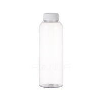 350ml 400ml 450ml 500ml PET transparent rond en plastique bouteilles de jus de Boissons Bouteilles D'eau En Plastique