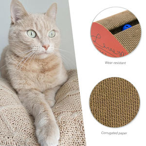 Walvis Vorm Kat Scratcher Pad Gratis Catnip Oem Custom Moderne Kartonnen Krabber Kat Duurzame Indoor Kattenkrabber - Product Image 3