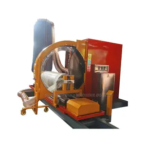 Low consume Corrugated Cardboard Roll Paper Cutting Machine, Bandsaw paper cutting Machine