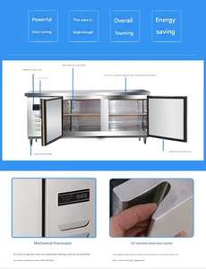 Supermercado comercial <span class=keywords><strong>Mesa</strong></span> de hielo fresco/<span class=keywords><strong>MESA</strong></span> DE PESCADO Comercial de acero inoxidable Mariscos Pescado Exhibición Congelador Caja Vitrina <span class=keywords><strong>Mesa</strong></span> - Product Image 3