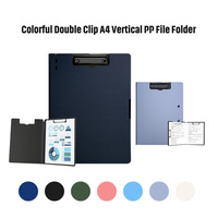 Soporte de Plástico para Documentos con Logotipo Personalizado, Multiángulo 360 °   Carpeta de Archivos Plegable Giratoria A4 con Doble Clip, Organizador de Archivos con Portapapeles de PP