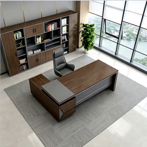 Conjunto de Escritorio Ejecutivo Moderno para CEO con Gabinete de Almacenamiento, Muebles de Oficina - Product Image 6
