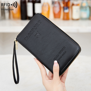 Rfid che chắn du lịch dài hộ chiếu ví, phong cách Lưu trữ tập tin trường hợp bảo vệ, đơn giản đa chức năng hộ chiếu chủ - Product Image 6