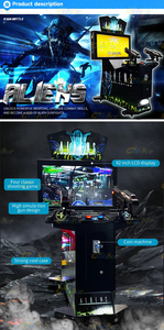 Công viên giải trí trong nhà đồng tiền hoạt động chụp trò chơi <span class=keywords><strong>Arcade</strong></span> đồng tiền hoạt động người ngoài hành tinh bắn súng mô phỏng trò chơi <span class=keywords><strong>Arcade</strong></span> máy - Product Image 2