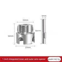 Kit de Cortador de Tubos de Acero al Carbono Industrial de 1 Pulgada, Herramienta de Roscado Rápido para Roscas Internas y Externas, Herramienta para Roscado de Tuberías de Agua