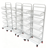 Solutions de stockage pour la vente au détail, organisateur portable, présentoir de vente au détail, étagère mobile multifonctionnelle