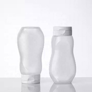 ขวดซอสสลัดพลาสติก HDPE ขนาด 330 มล. ฝาเกลียวแบบพลิกได้ ขวดบีบสำหรับใส่เครื่องปรุงรส ขนาด 500 มล. พิมพ์ลายสกรีน ขวดเปล่า - Product Image 6